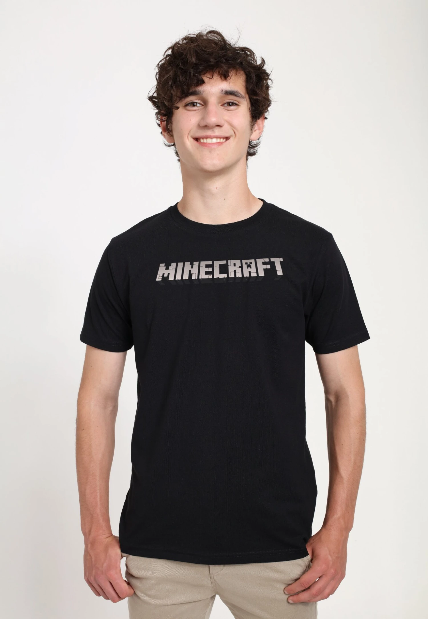 Henry Tiger Minecraft Logo - T-Shirt Print - Black