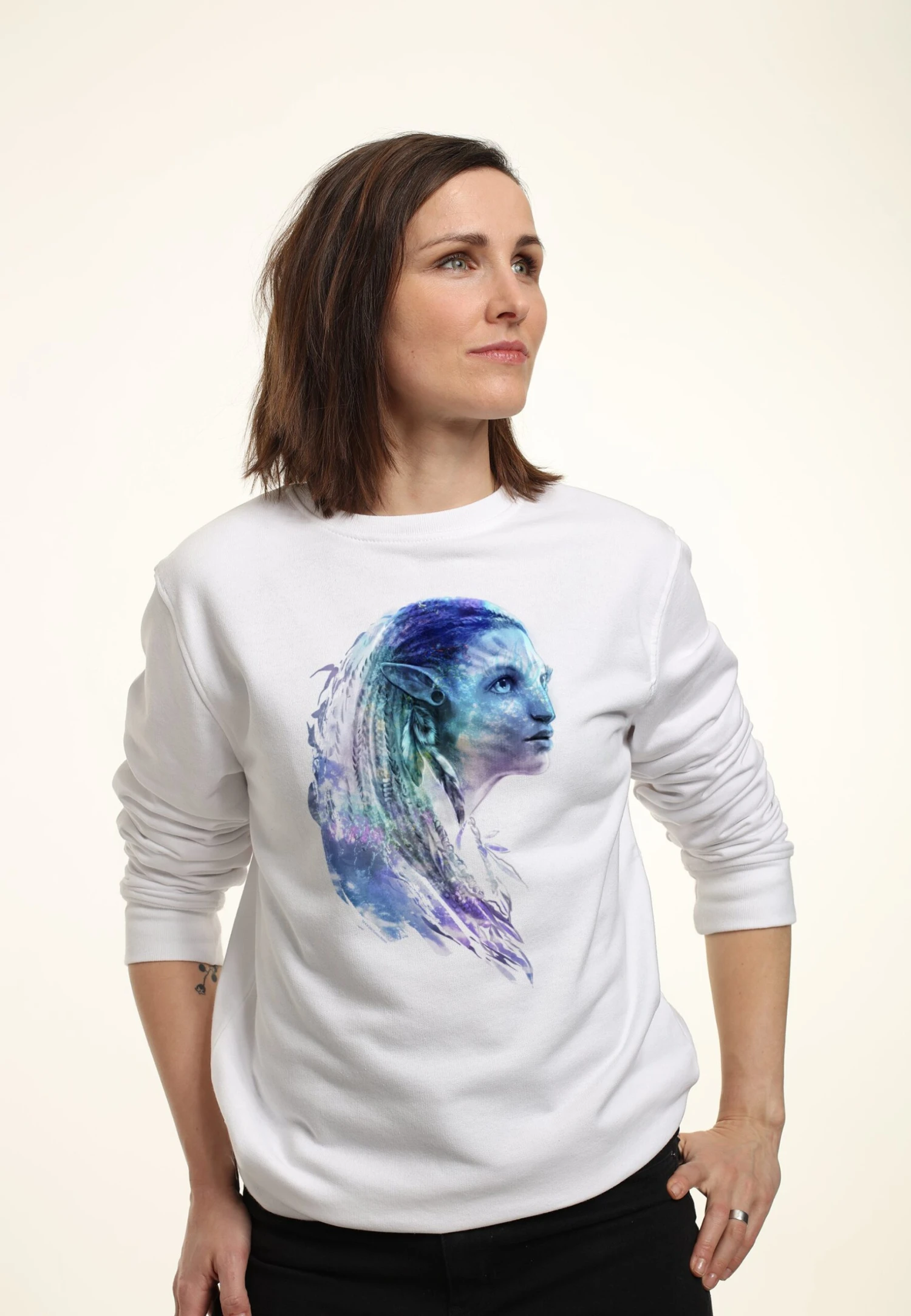 Henry Tiger Avatar 2 Blue Neytiri - Sweater - White - Afbeelding 3