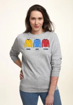 Henry Tiger Star Trek Divisions - Sweater - Heather Grey