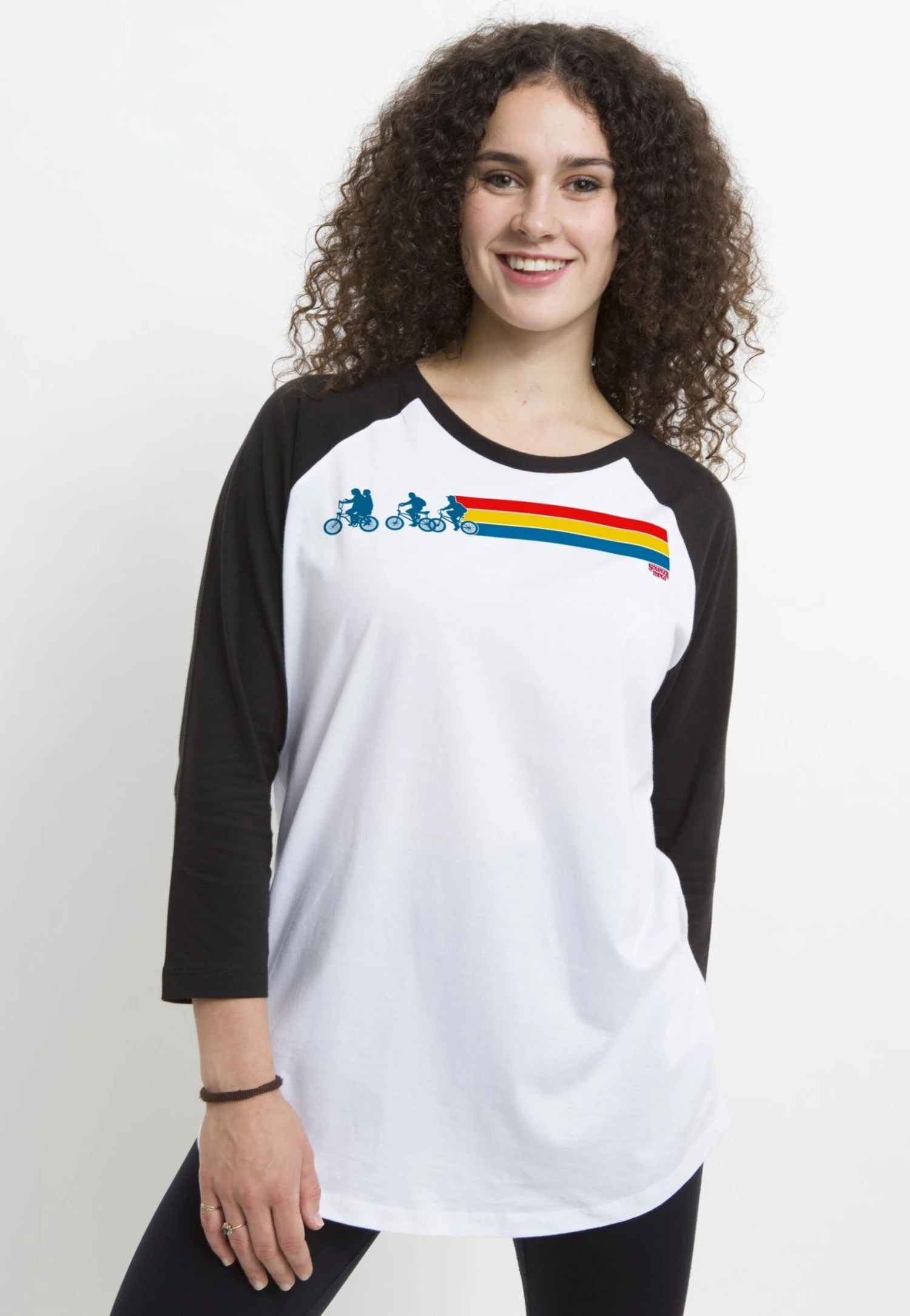 Henry Tiger Stranger Things Stranger Stripes - Longsleeve - White Black - Afbeelding 3