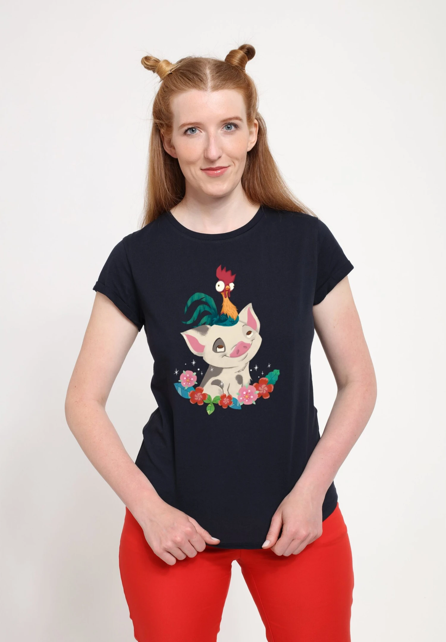 Henry Tiger Moana Tropical Buddies - T-Shirt Print - Navy Blue