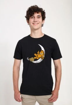 Henry Tiger Garfield A Candy Cat - T-Shirt Print - Black