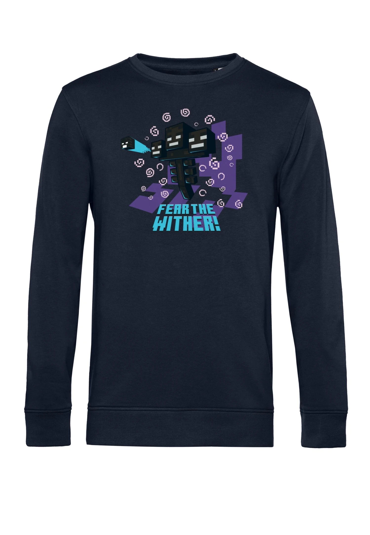 Henry Tiger Minecraft Fear The Wither - Sweater - Navy Blue - Afbeelding 4