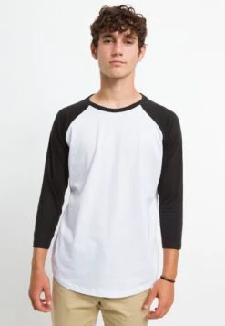 Henry Tiger Classic 3/4 Sleeve Raglan - Longsleeve - White /Black