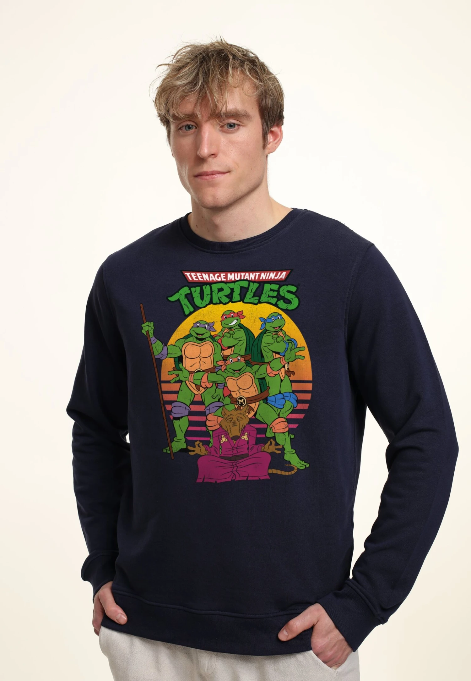 Henry Tiger Teenage Mutant Ninja Turtles The Team - Sweater - Navy Blue - Afbeelding 3