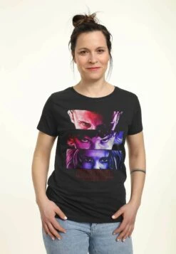 Henry Tiger Stranger Things Eleven Eyes - T-Shirt Print - Black