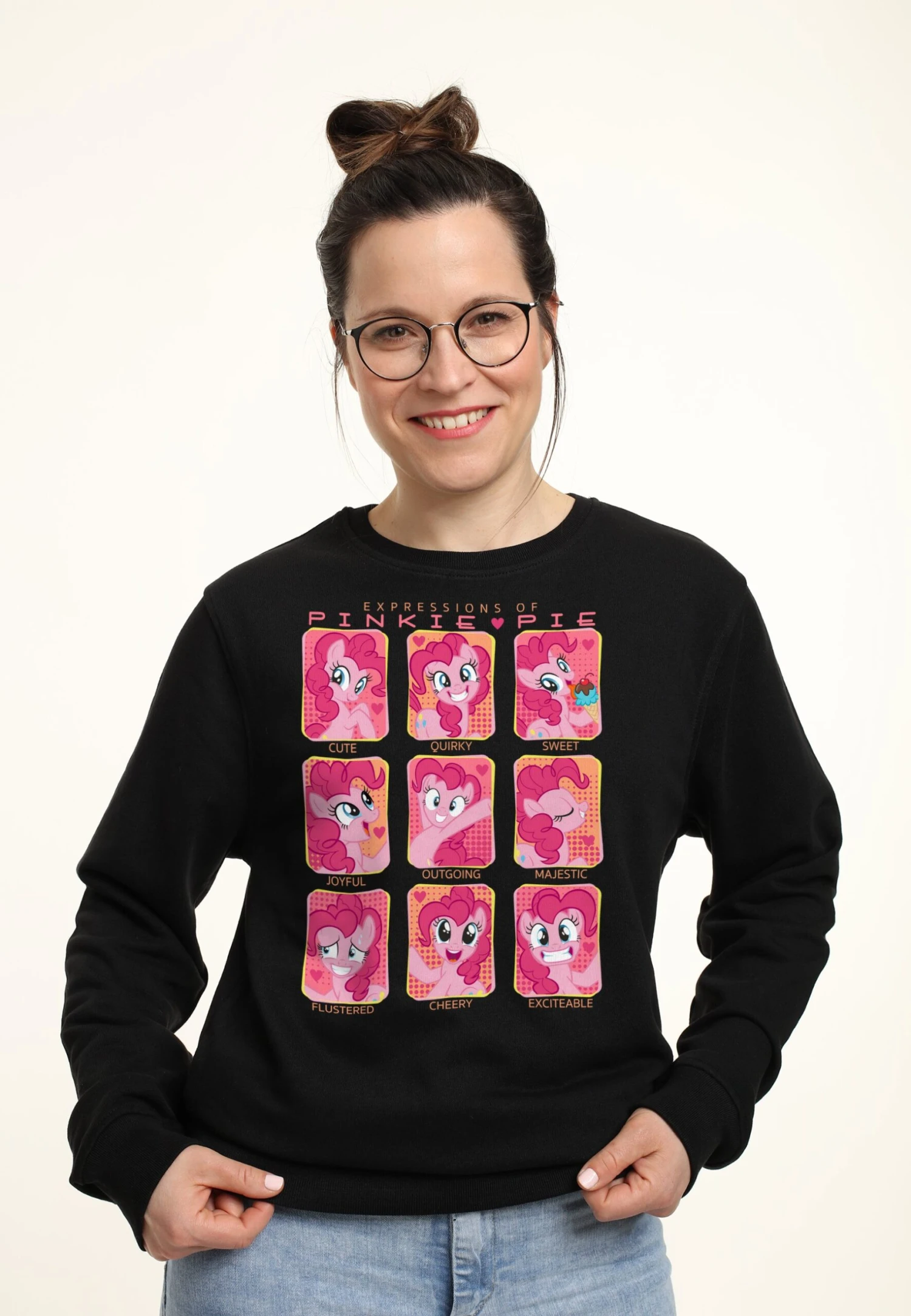 Henry Tiger My Little Pony Pinkie Pie Faces - Sweater - Black