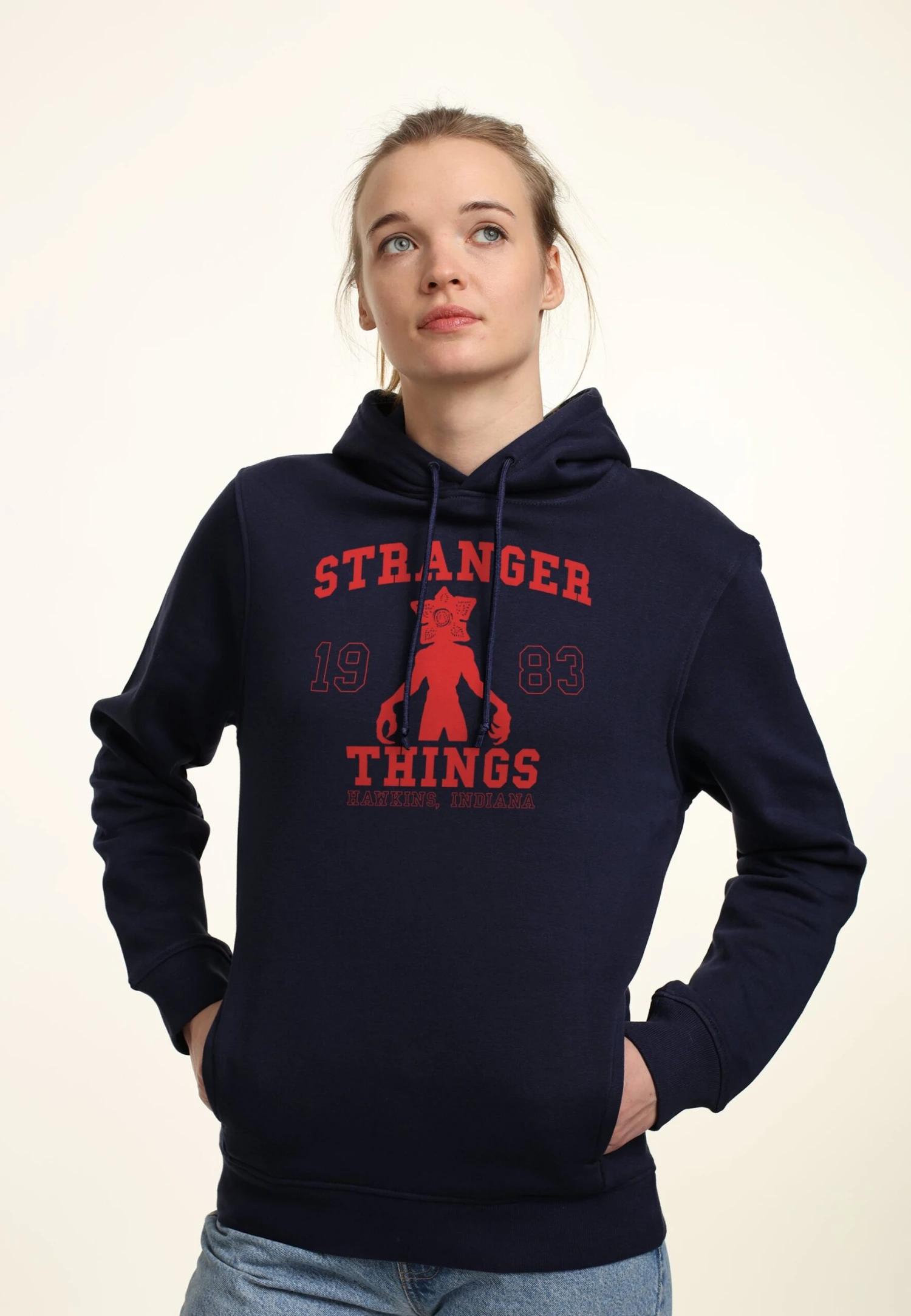 Henry Tiger Stranger Things St Collegiate - Hoodie - Navy Blue - Afbeelding 3