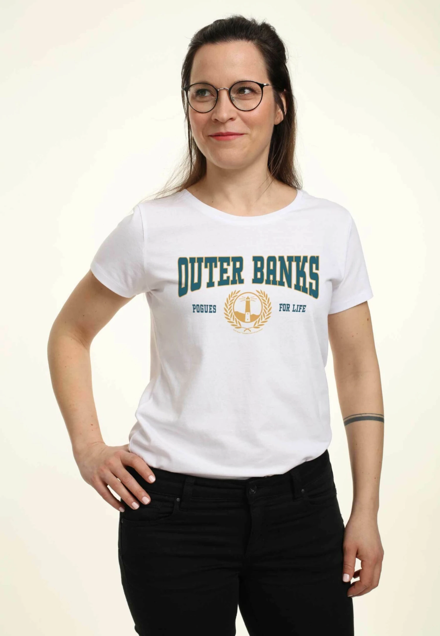 Henry Tiger Outer Banks Collegiate - T-Shirt Print - White - Afbeelding 3