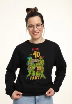 Henry Tiger Teenage Mutant Ninja Turtles Birthday 40 - Sweater - Black