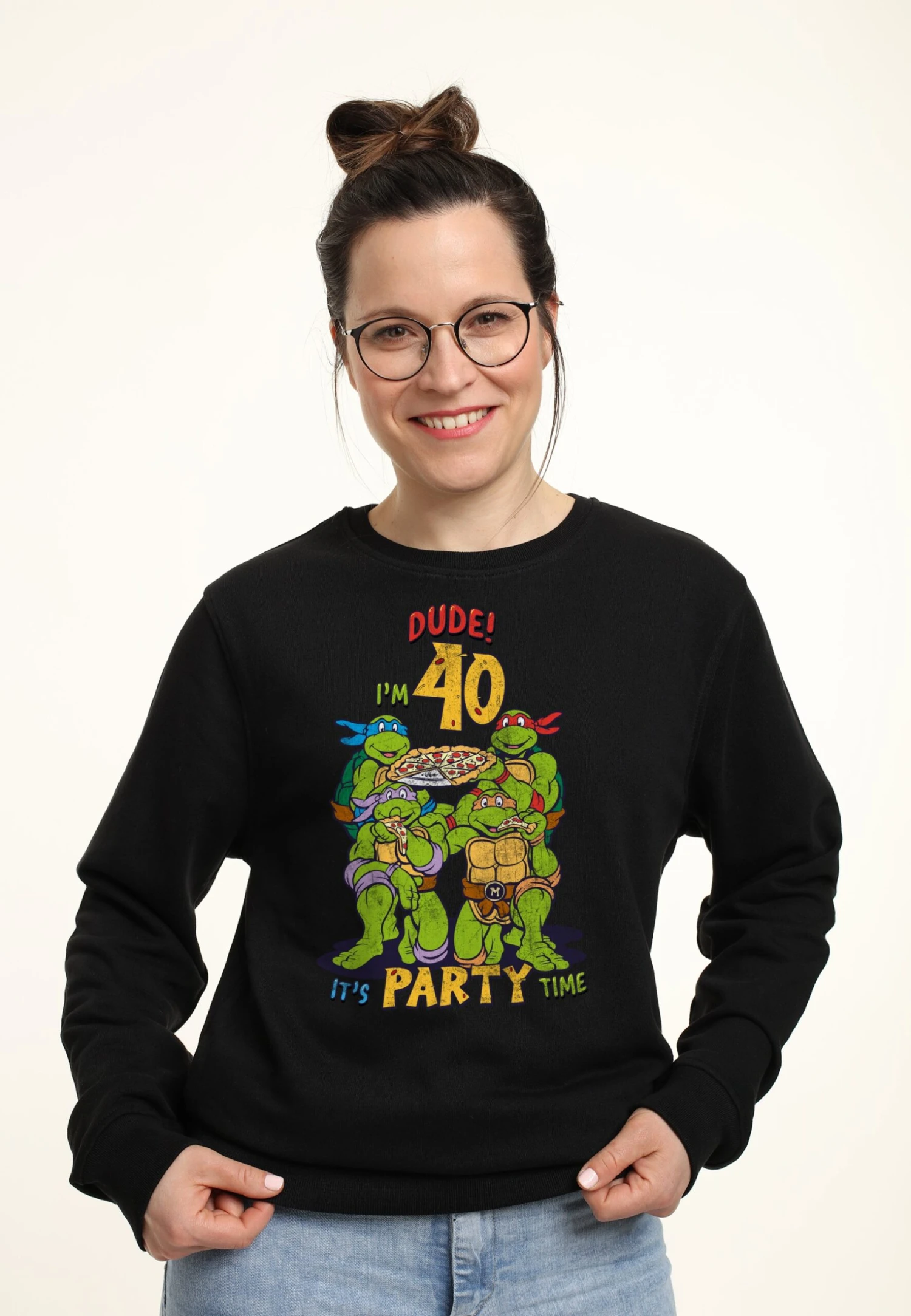 Henry Tiger Teenage Mutant Ninja Turtles Birthday 40 - Sweater - Black
