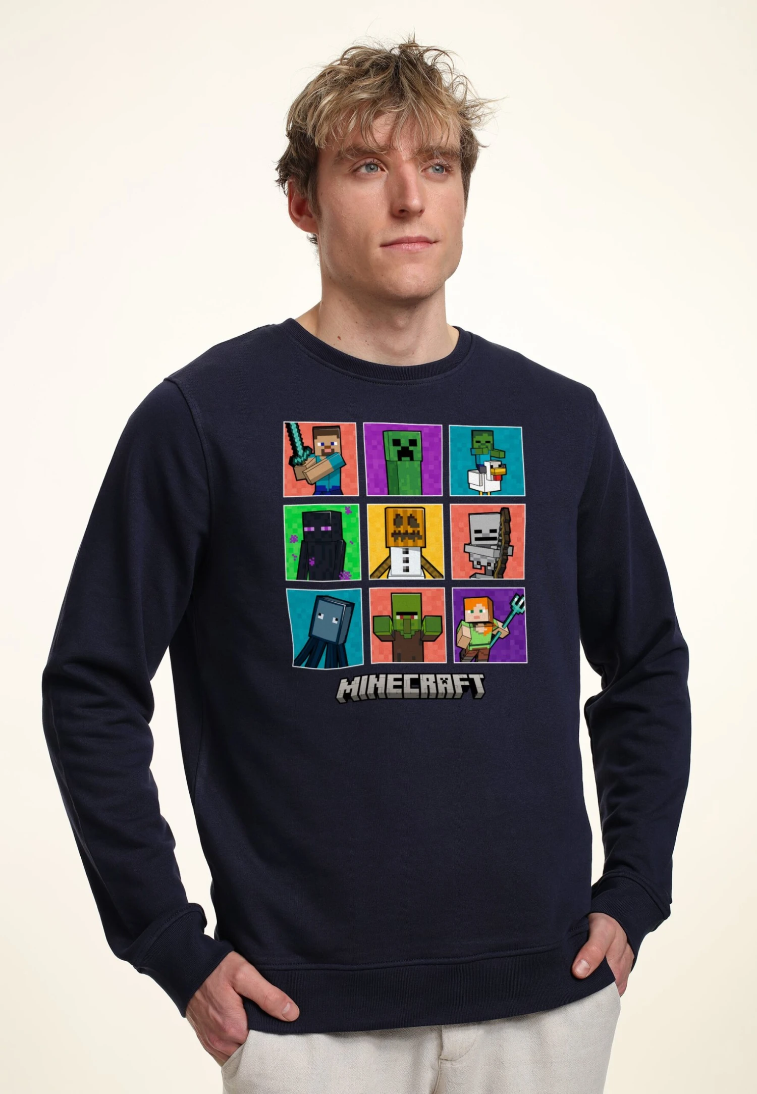 Henry Tiger Minecraft 9 Character Boxup - Sweater - Navy Blue