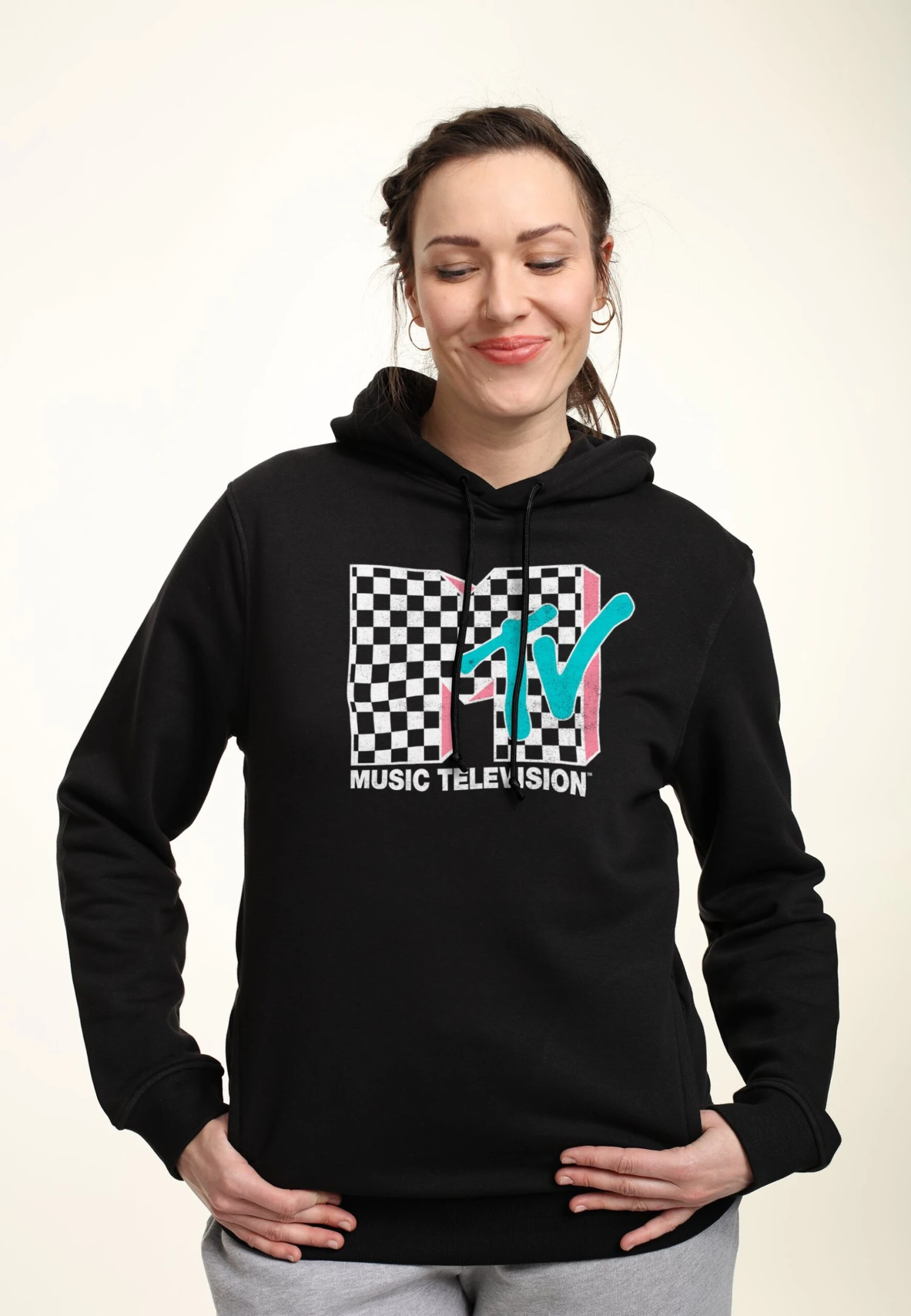 Henry Tiger Mtv Checkered Mtv Inverse - Hoodie - Black - Afbeelding 3