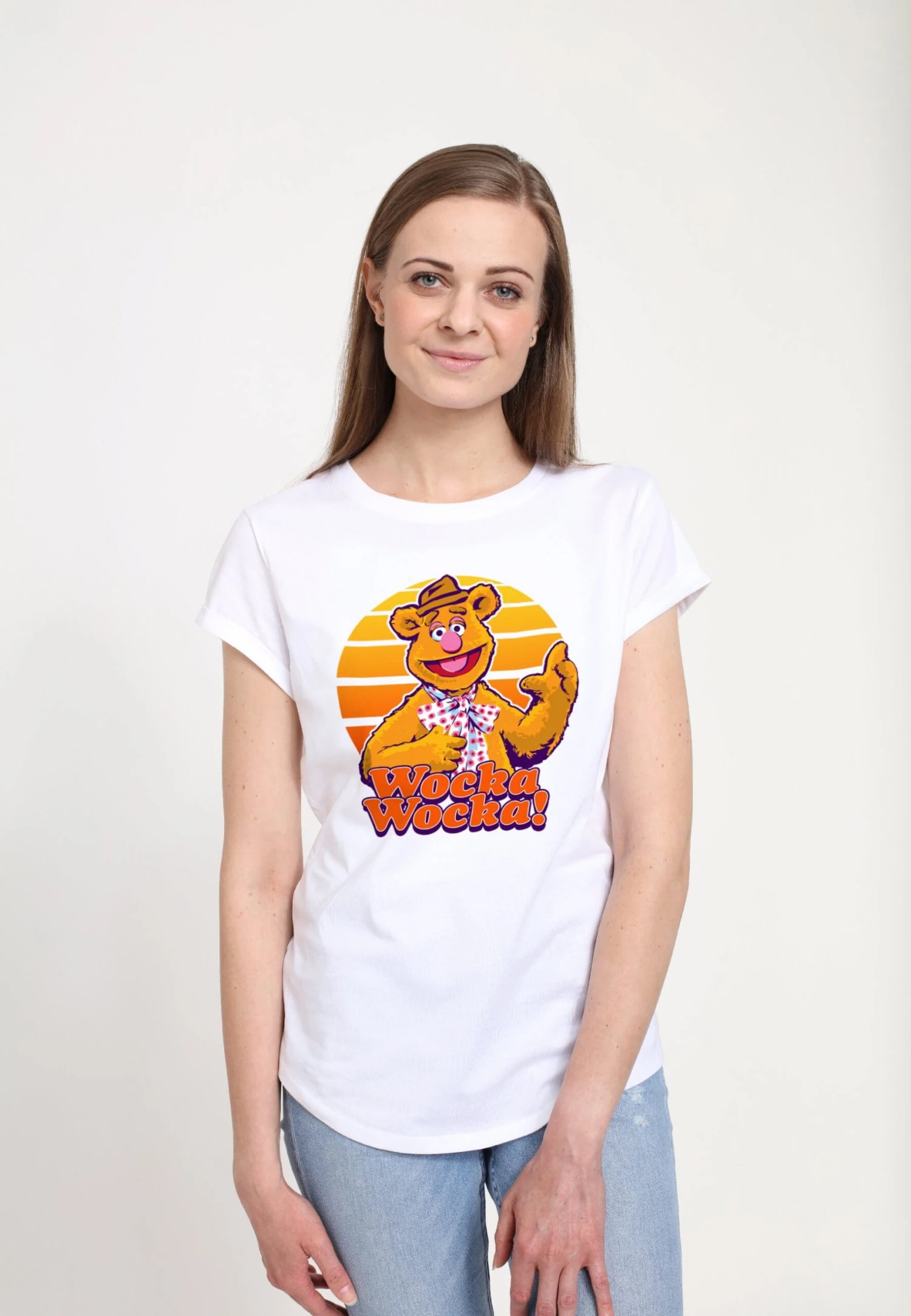 Henry Tiger Muppets Fozzie - T-Shirt Print - White - Afbeelding 3