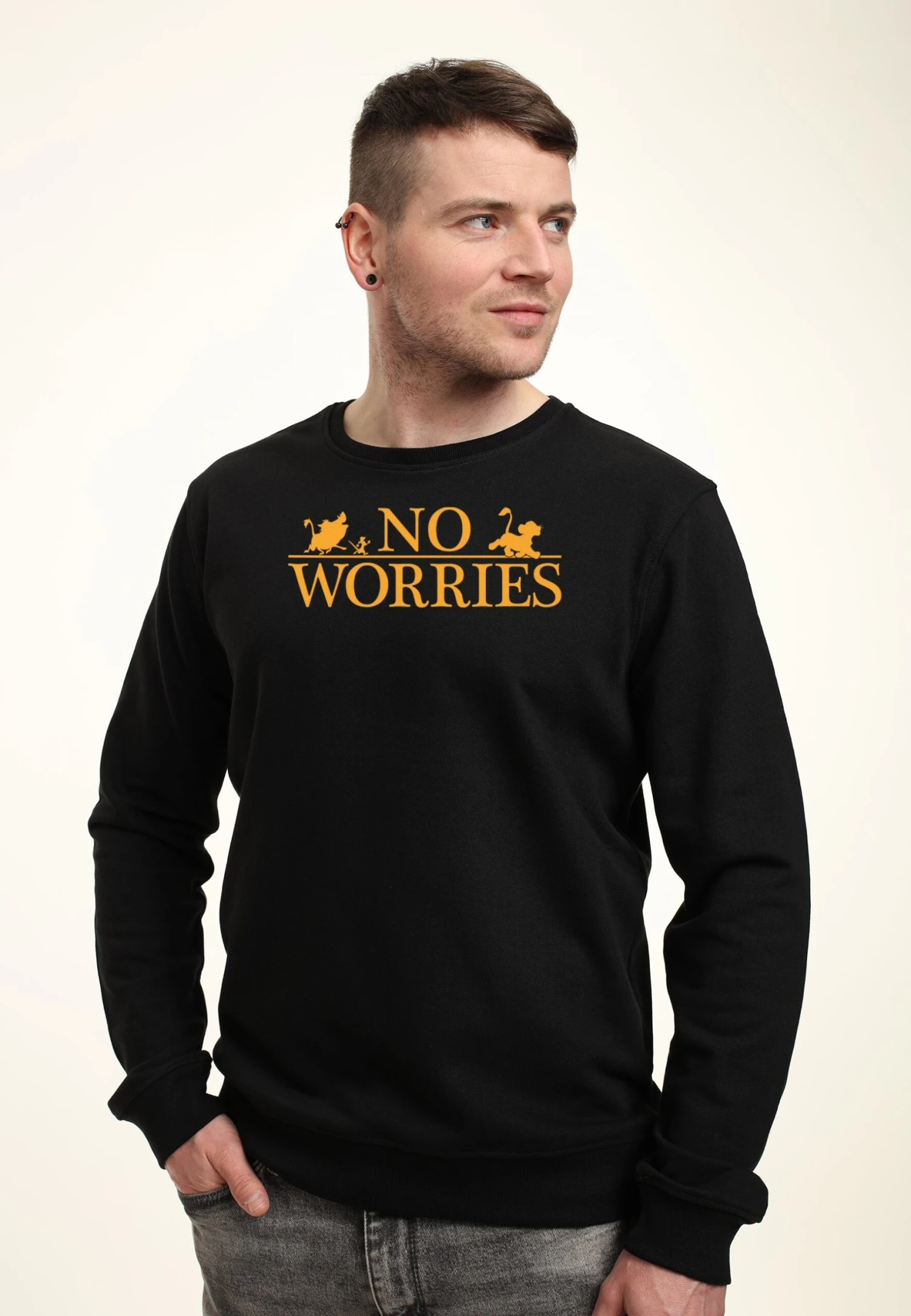 Henry Tiger The Lion King No Worries Logo - Sweater - Black