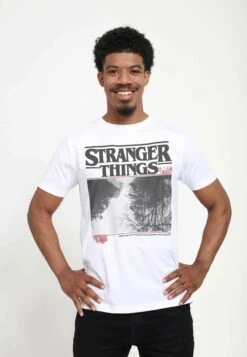 Henry Tiger Stranger Things Upside Photo Unisex - T-Shirt Print - White
