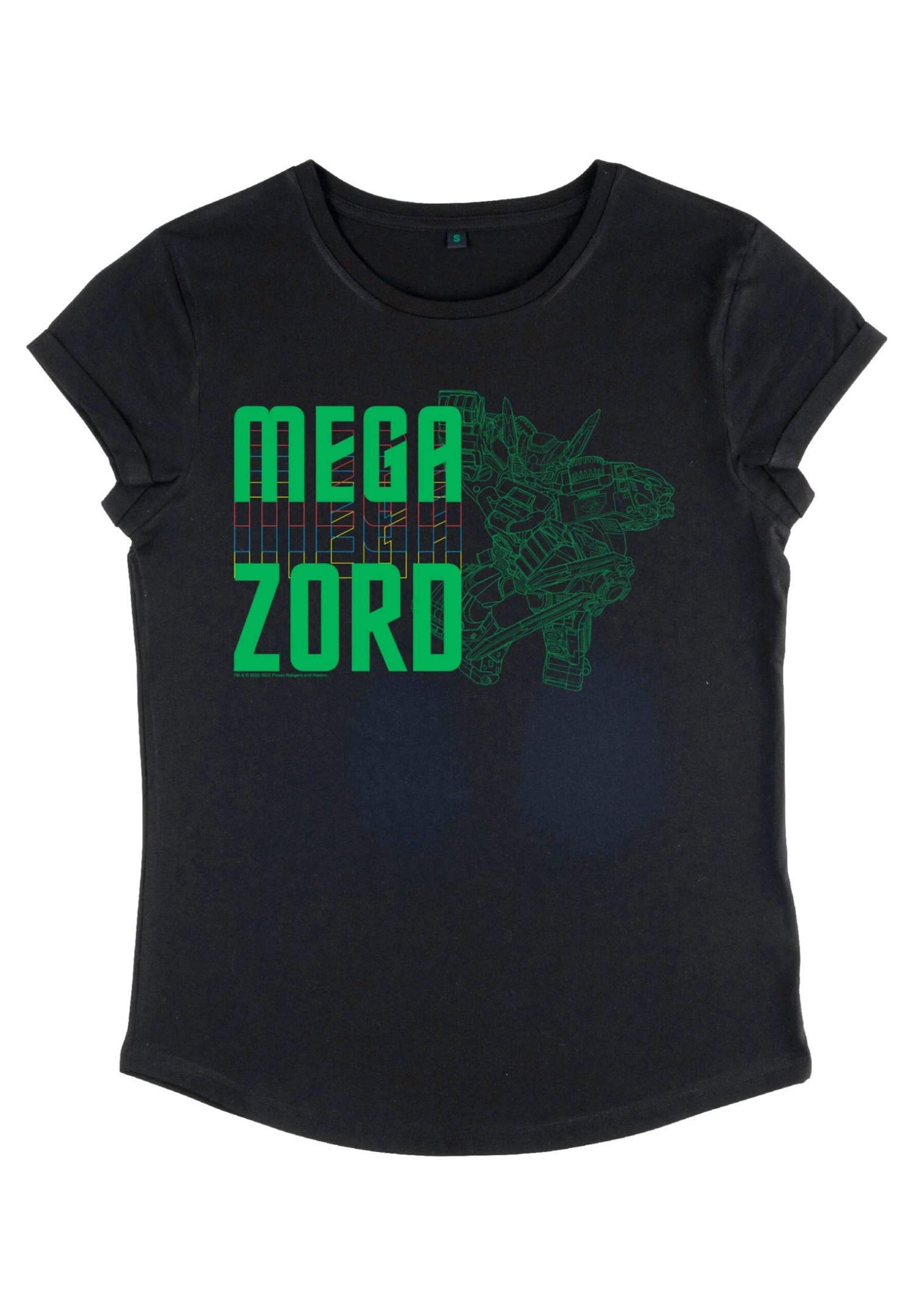 Henry Tiger Power Rangers Mega Zord - T-Shirt Print - Black - Afbeelding 4