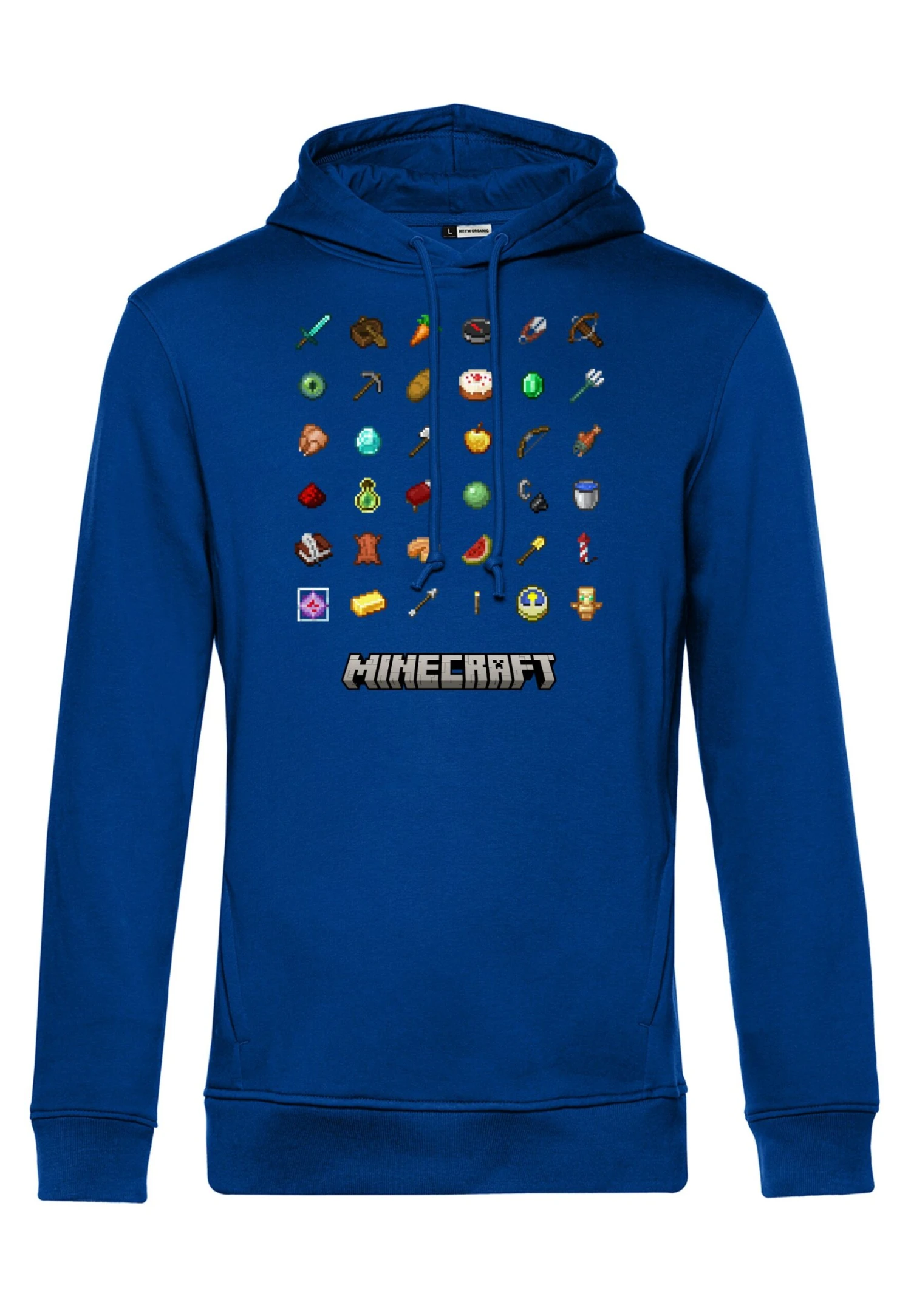 Henry Tiger Minecraft Items Textbook - Hoodie - Royal Blue - Afbeelding 4
