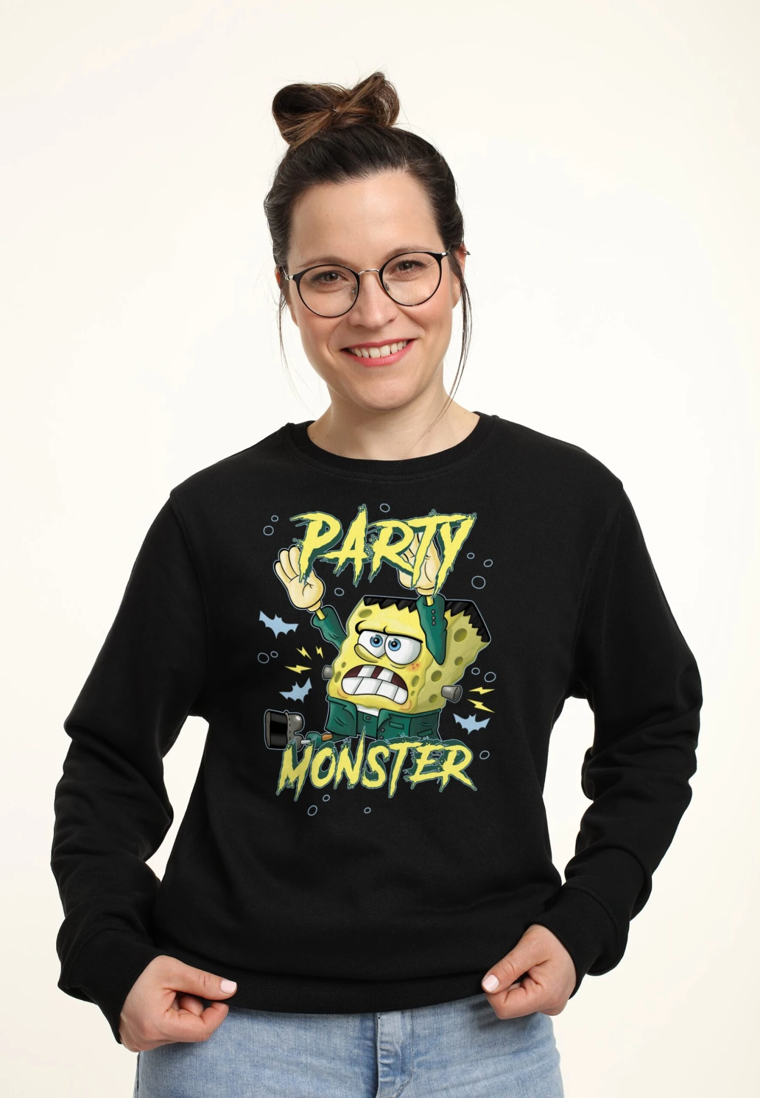 Henry Tiger Spongebob Squarepants Party Sponge - Sweater - Black