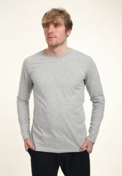 Henry Tiger Organic- Longsleeve - Heather Grey