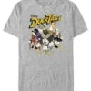 Henry Tiger Ducktales Ducktales Group - T-Shirt Print - Heather Grey