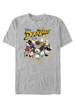 Henry Tiger Ducktales Ducktales Group - T-Shirt Print - Heather Grey