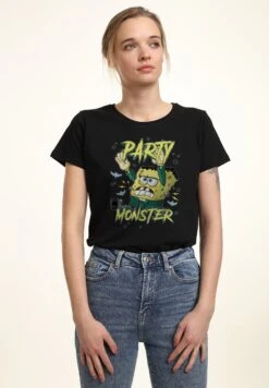 Henry Tiger Spongebob Squarepants Party Sponge - T-Shirt Print - Black