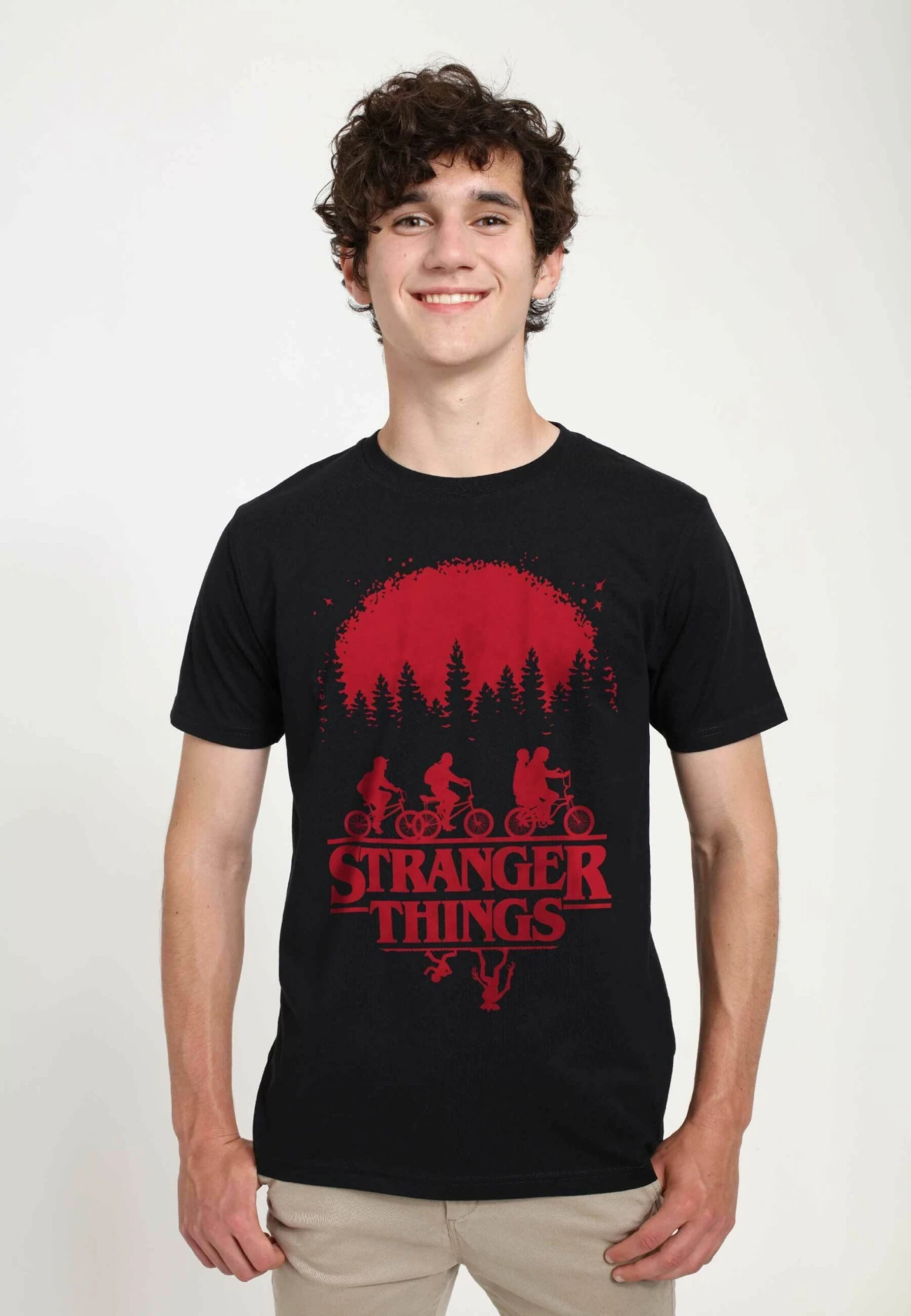 Henry Tiger Stranger Things Simple Poster Unisex - T-Shirt Print - Black