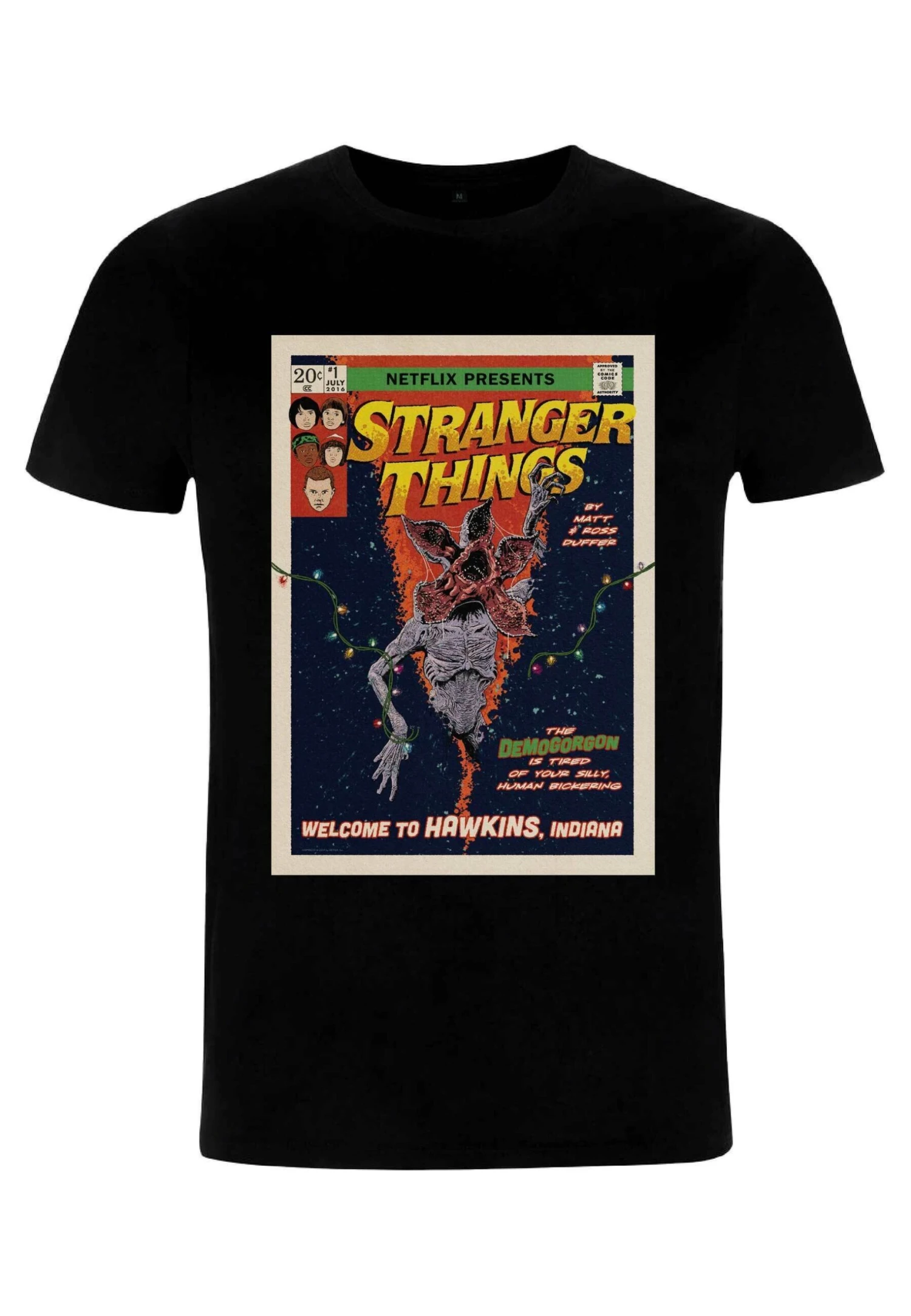 Henry Tiger Stranger Things Comic Cover Unisex - T-Shirt Print - Black - Afbeelding 4