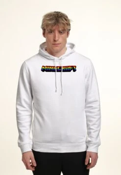 Henry Tiger Minecraft Mc Rainbow Logo - Hoodie - White