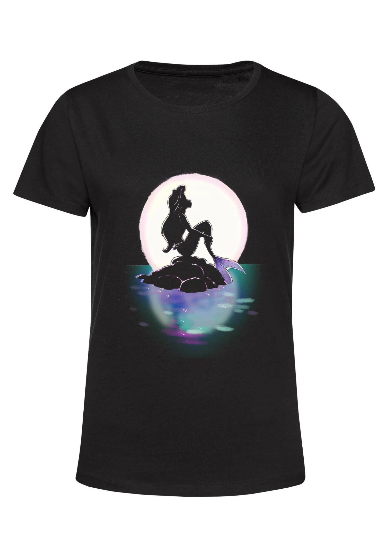Henry Tiger The Little Mermaid Sunset Ariel - T-Shirt Print - Black - Afbeelding 5