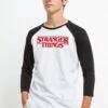 Henry Tiger Stranger Things Red Logo - Longsleeve - White Black