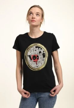 Henry Tiger Deadpool Cats Rule Everything Around Me - T-Shirt Print - Black