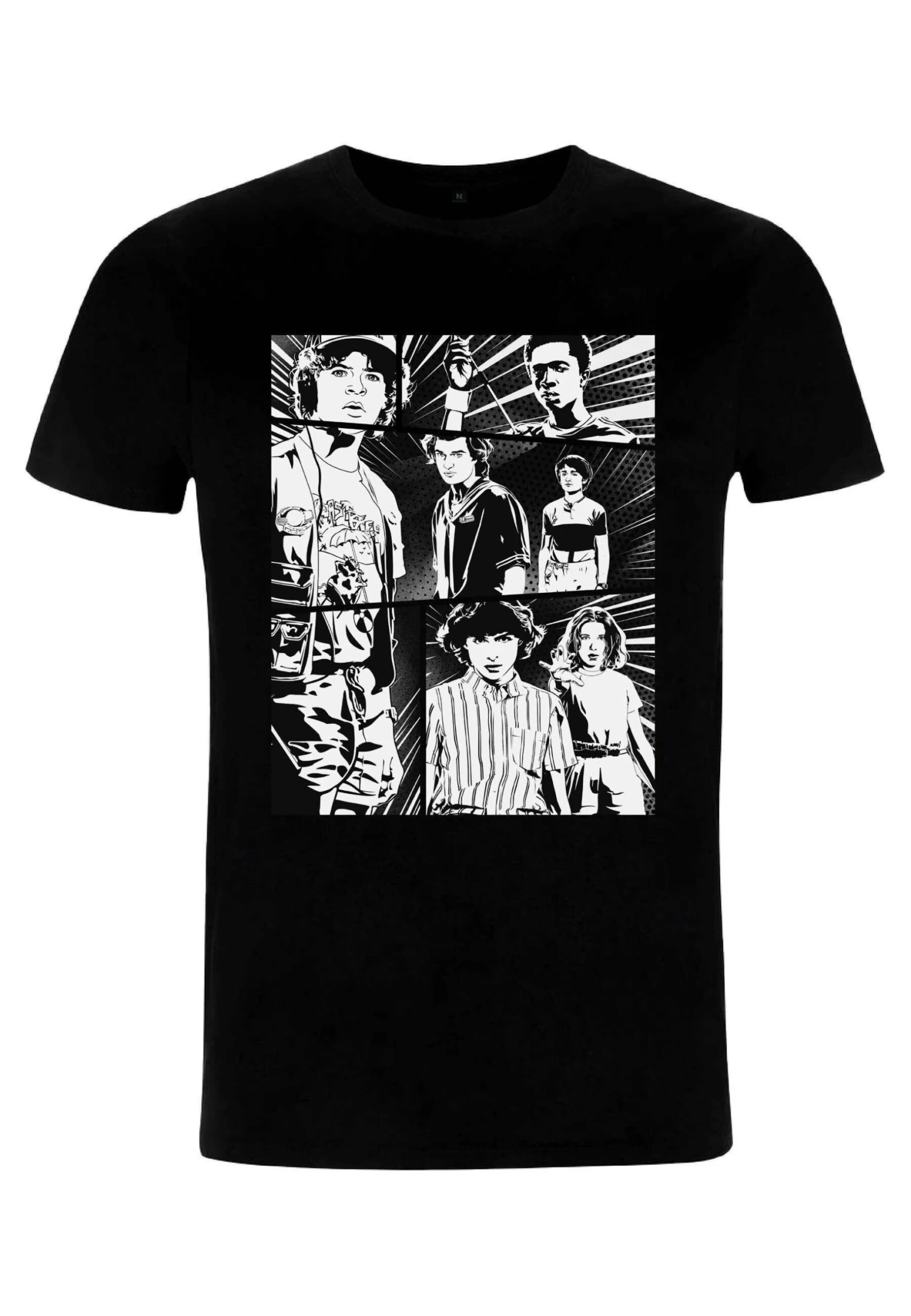 Henry Tiger Stranger Things Strange Stares Unisex - T-Shirt Print - Black - Afbeelding 4