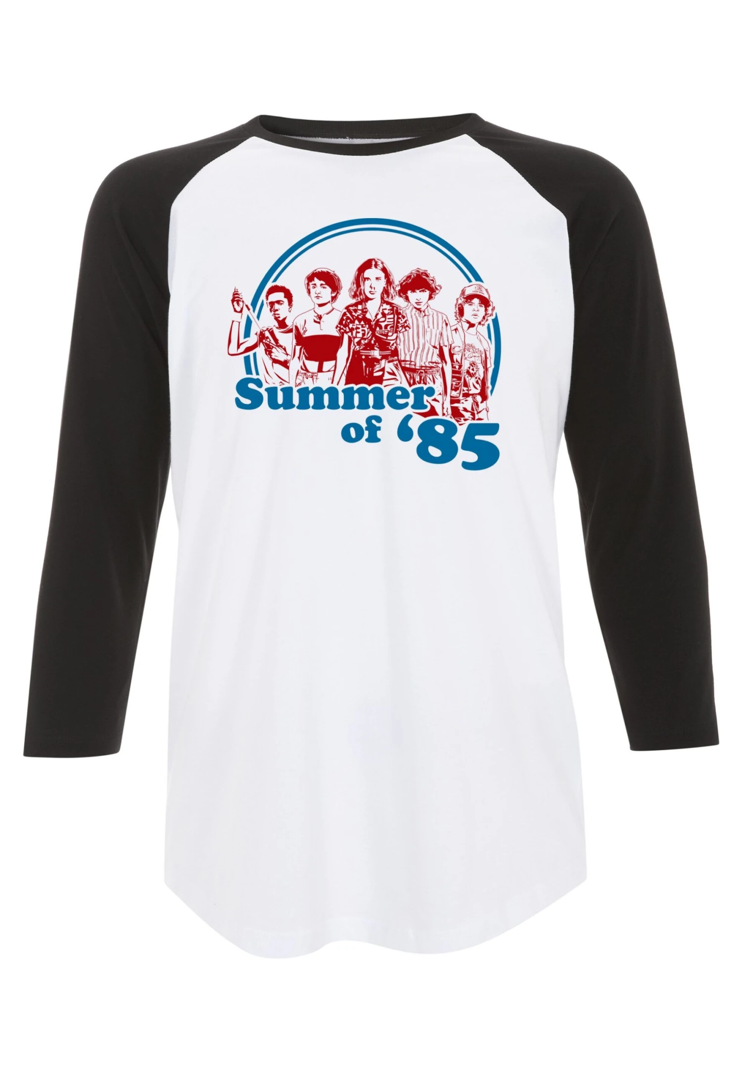 Henry Tiger Stranger Things Summer Of 85 - Longsleeve - White Black - Afbeelding 5