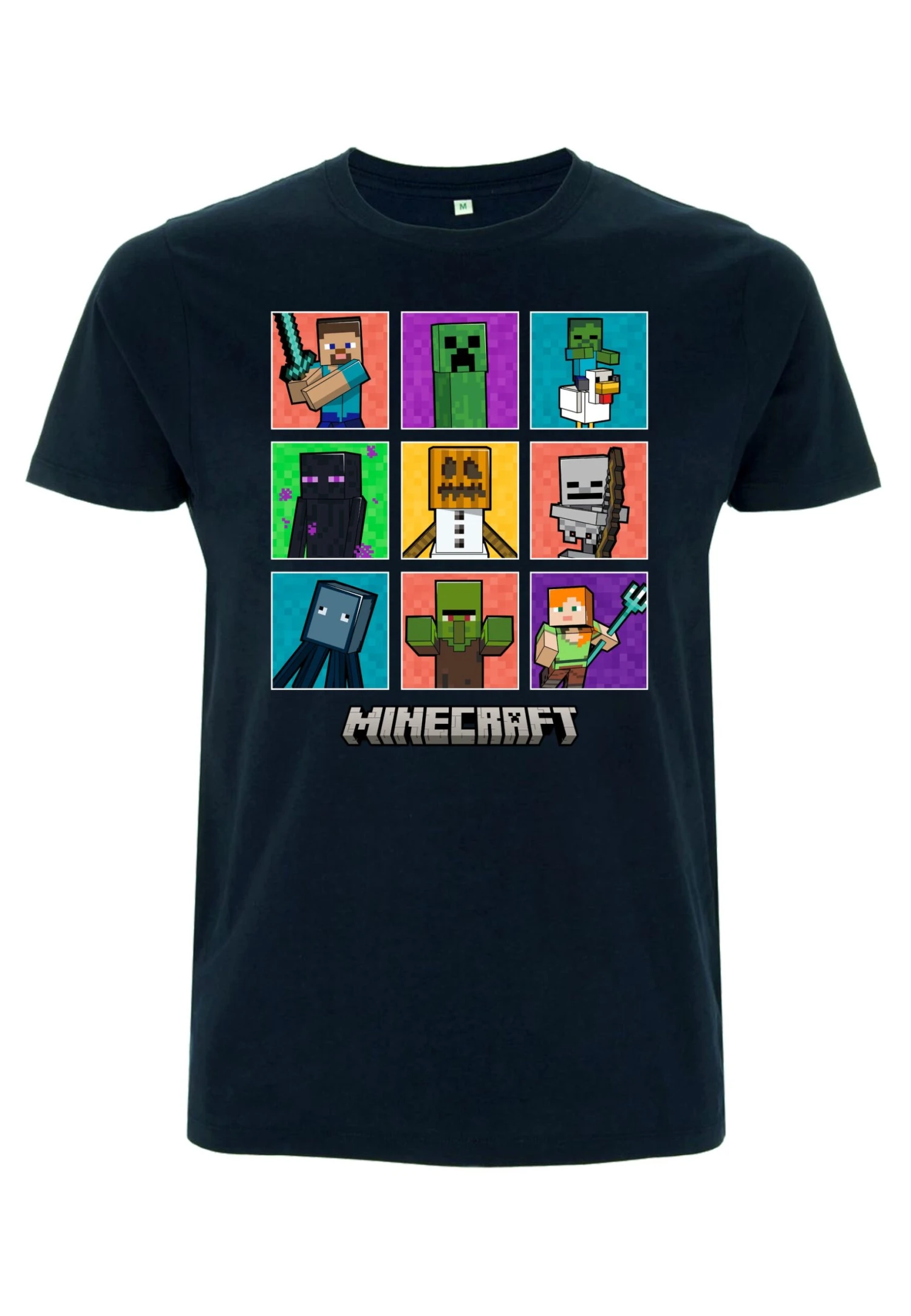 Henry Tiger Minecraft 9 Character Boxup - T-Shirt Print - Navy Blue - Afbeelding 5
