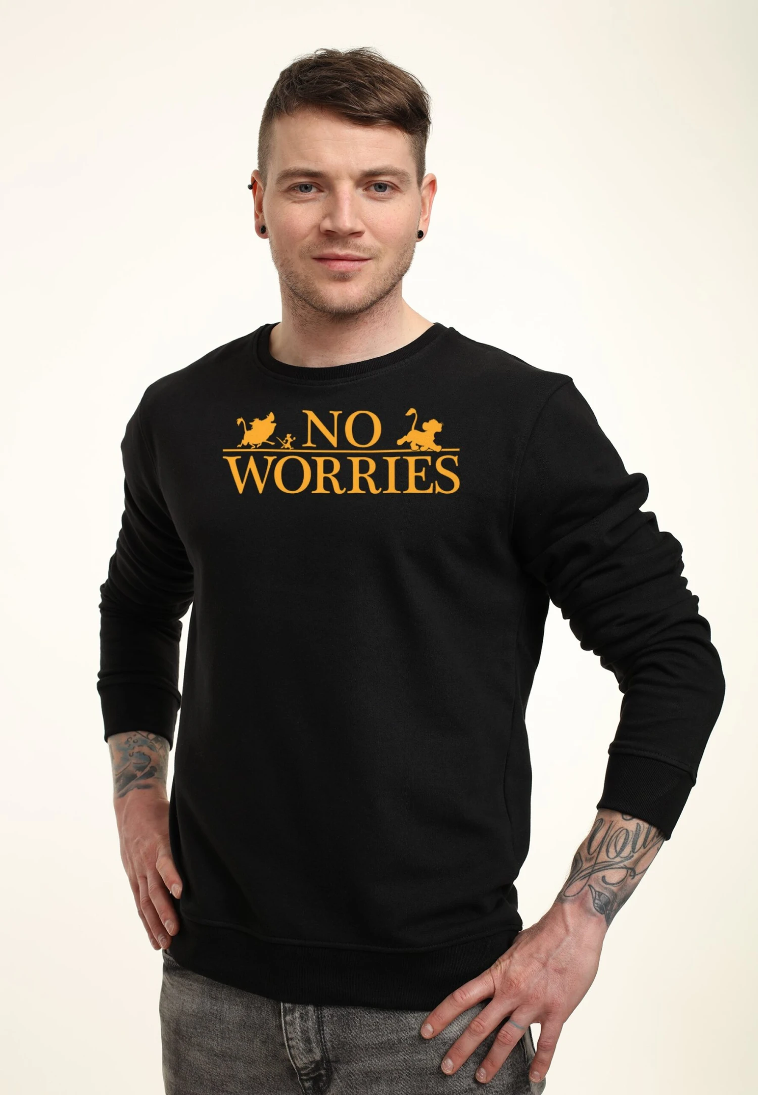 Henry Tiger The Lion King No Worries Logo - Sweater - Black - Afbeelding 3