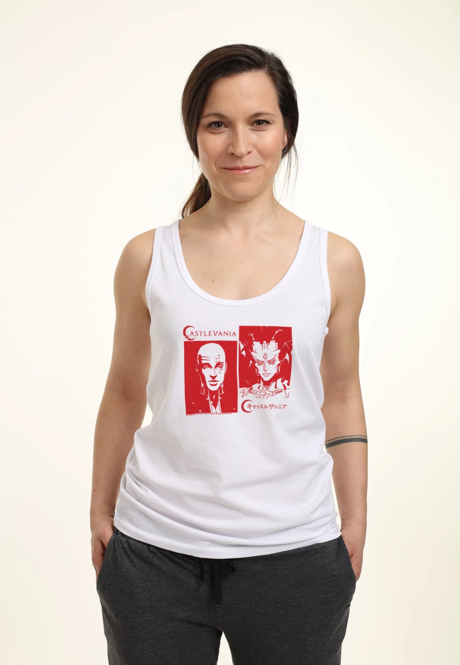 Henry Tiger Castlevania Isaac And Abel - Top - White