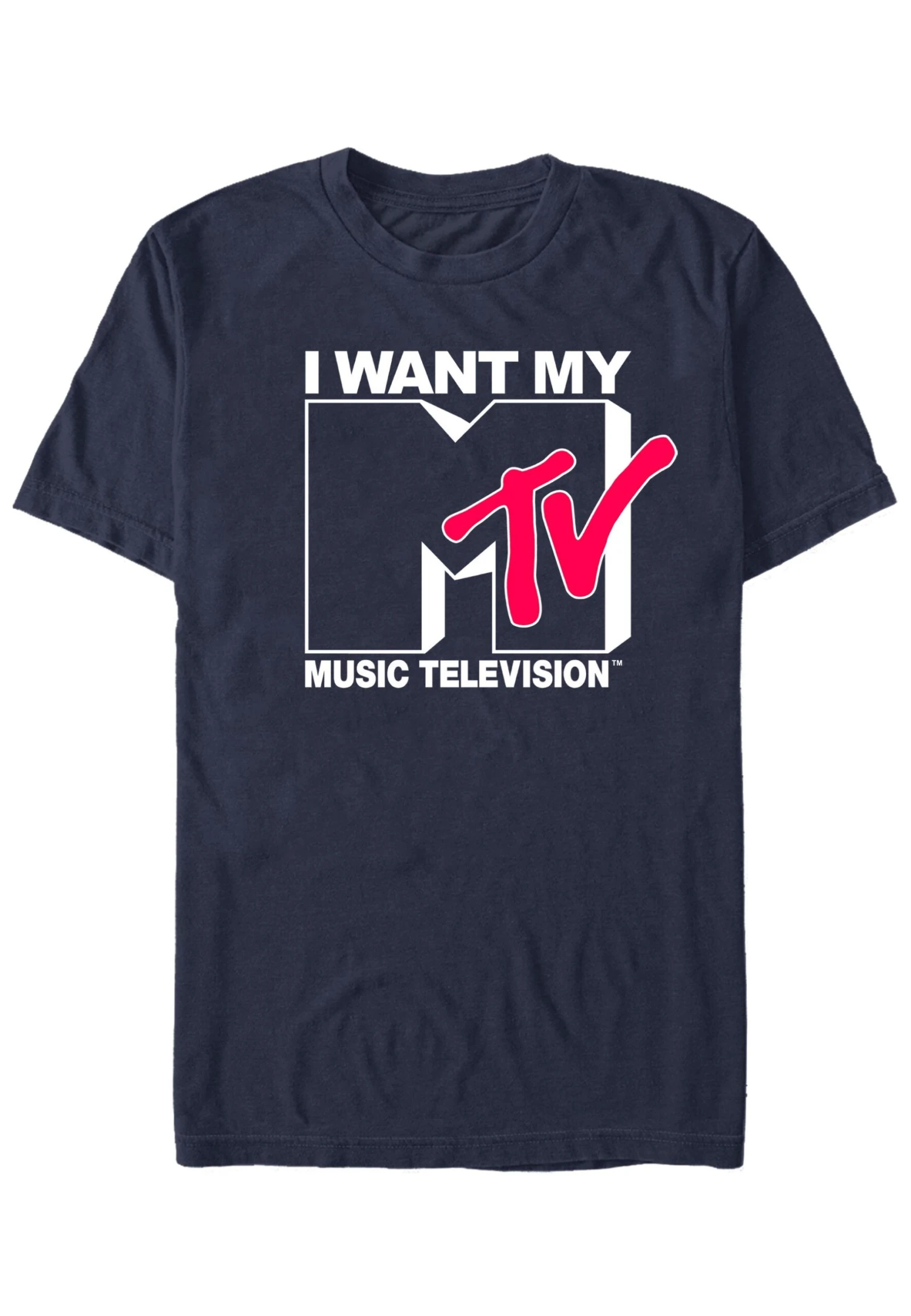 Henry Tiger Mtv Want Logo - T-Shirt Print - Navy Blue