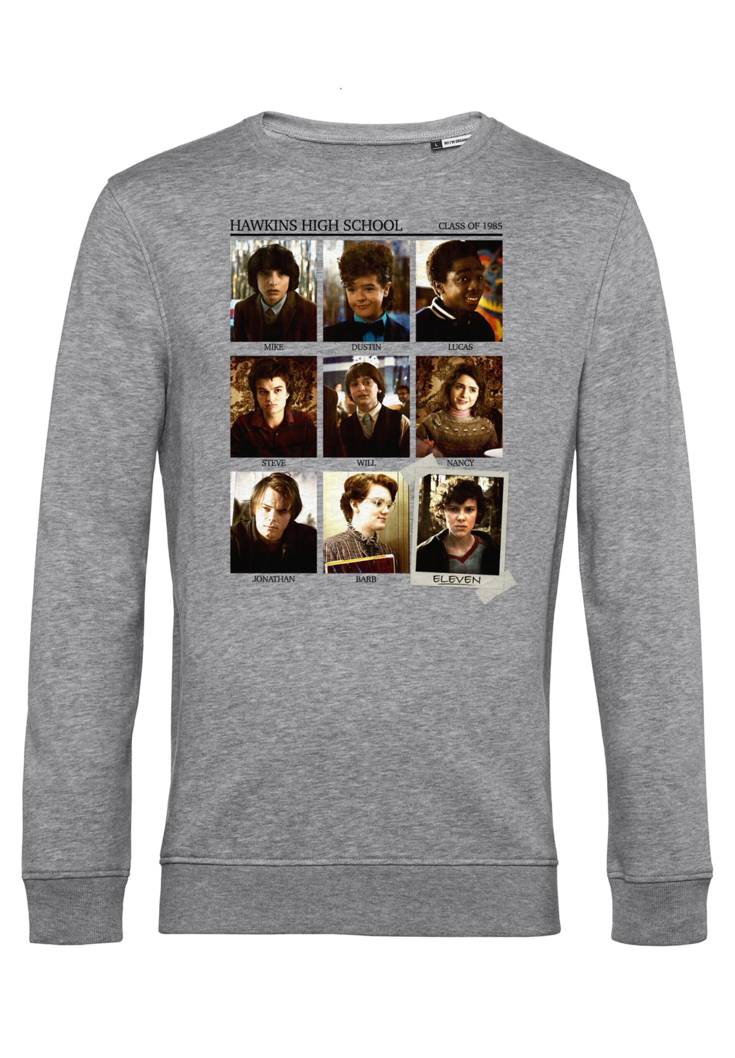 Henry Tiger Stranger Things Hawkins High - Sweater - Heather Grey - Afbeelding 4