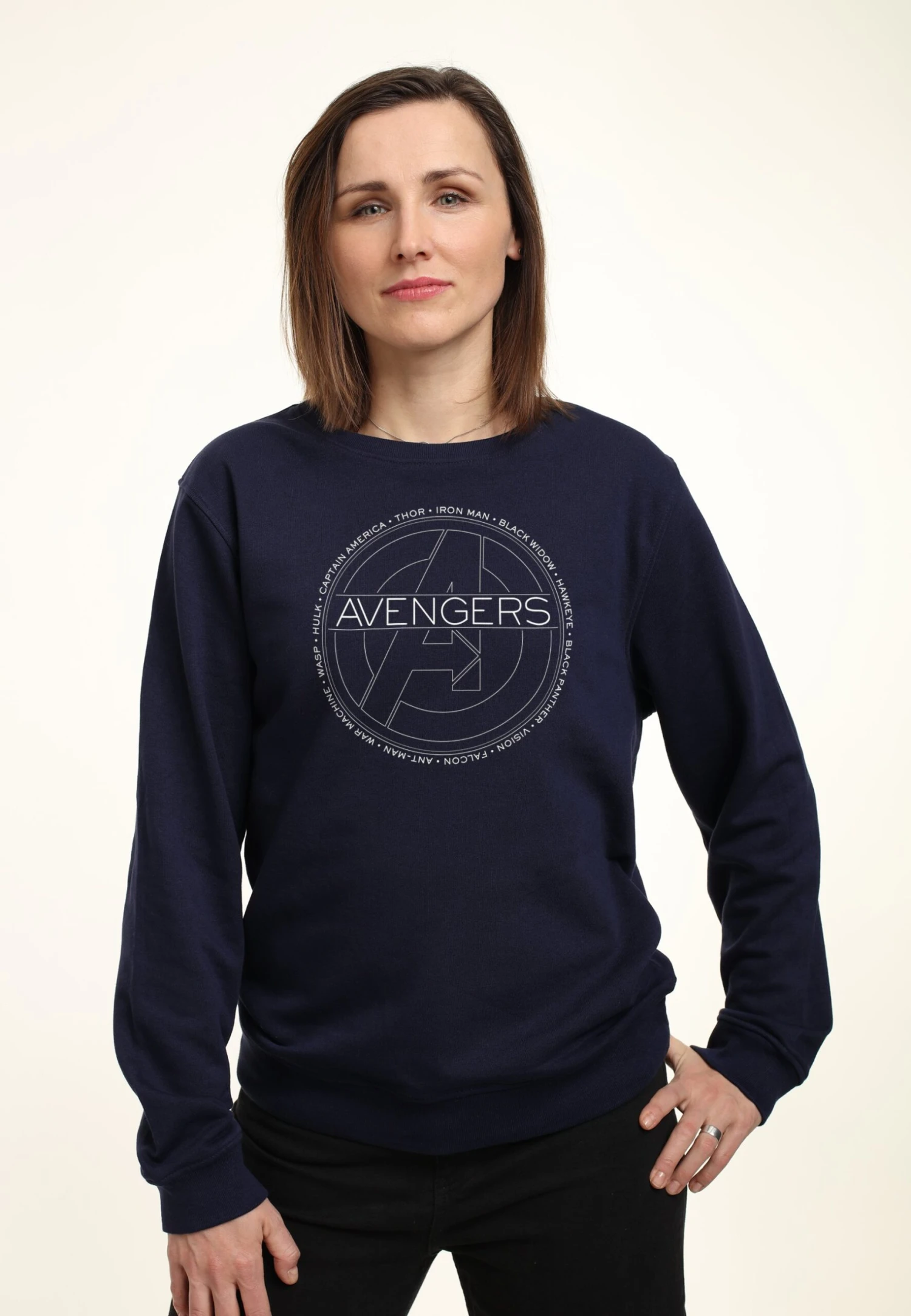 Henry Tiger Avengers Classic Avengers Names - Sweater - Navy Blue