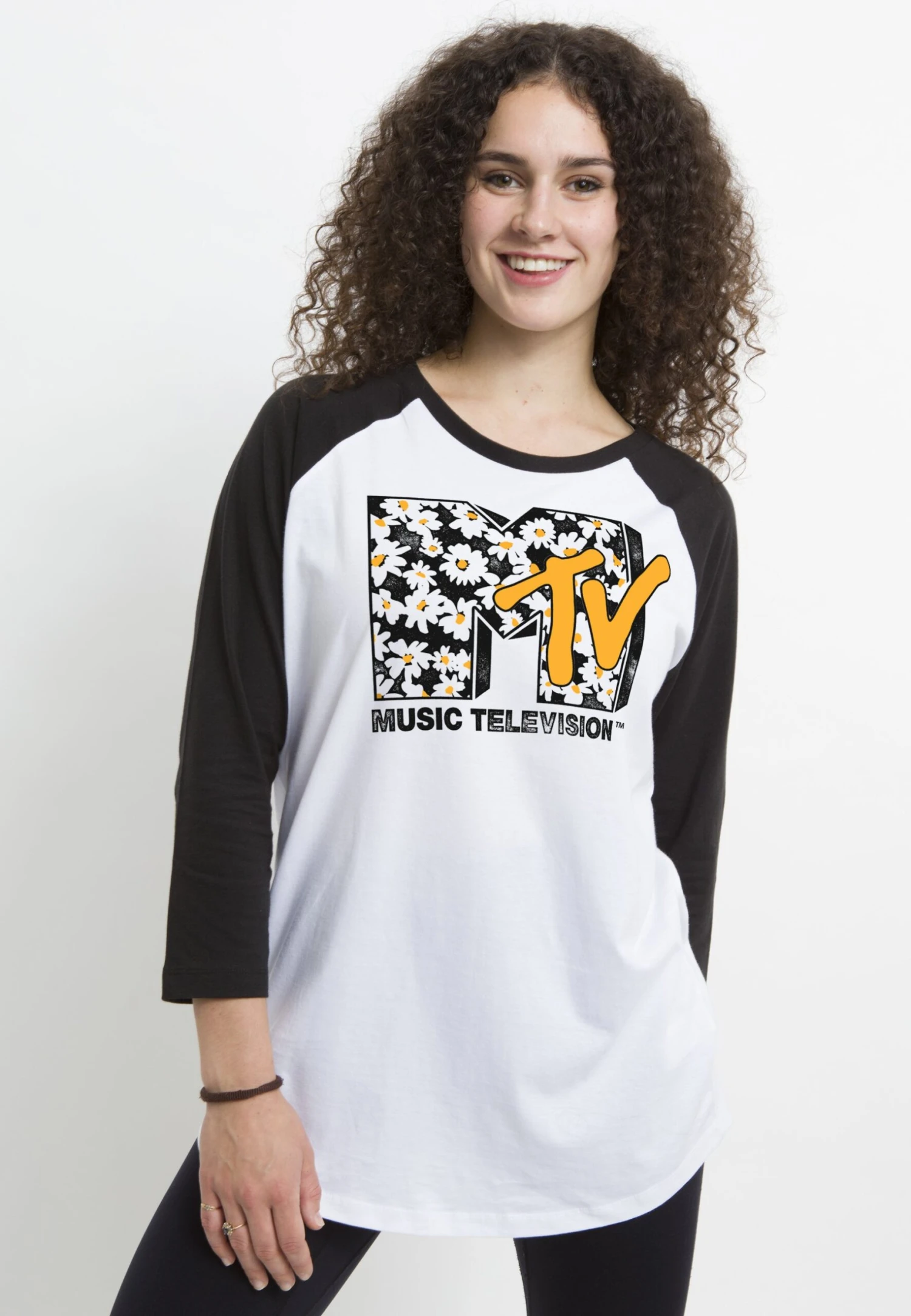 Henry Tiger Mtv Daisies - Longsleeve - White Black - Afbeelding 4