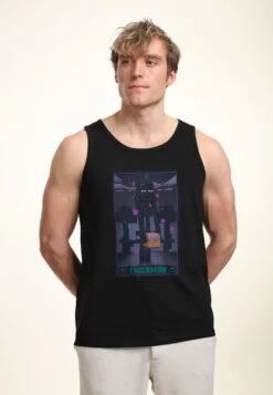 Henry Tiger Minecraft Ender Tarot Tank - Top - Black