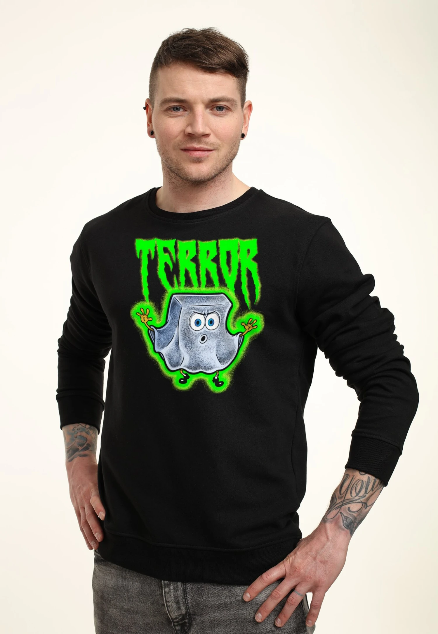 Henry Tiger Spongebob Squarepants Scaredbob Pants - Sweater - Black - Afbeelding 3