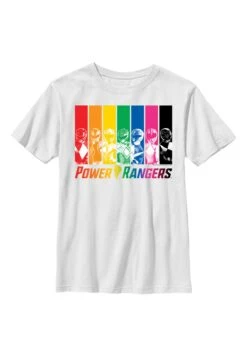 Henry Tiger Power Rangers Rainbow Rangers - T-Shirt Print - White