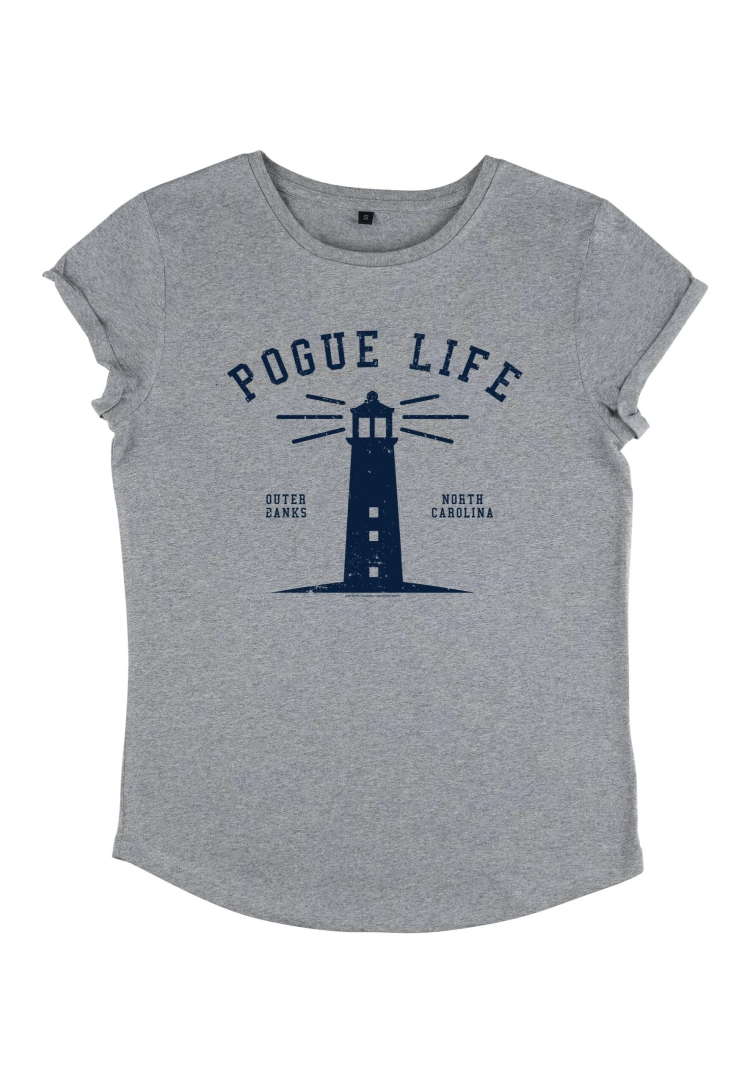 Henry Tiger Outer Banks Pogue Life - T-Shirt Print - Melange Grey - Afbeelding 4