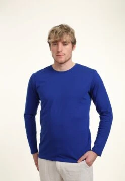 Henry Tiger Organic- Longsleeve - Royal Blue