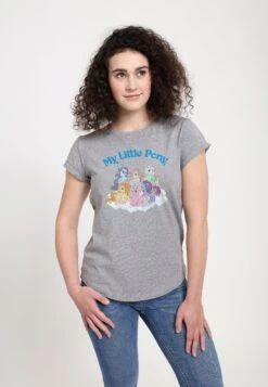 Henry Tiger My Little Pony My Little Ponies Group - T-Shirt Print - Melange Grey