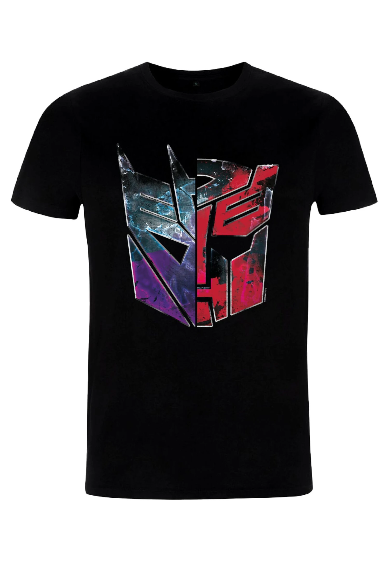 Henry Tiger Transformers Autobot Decepticon Split Logo - T-Shirt Print - Black - Afbeelding 4