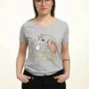 Henry Tiger Lady & The Tramp Lady Tramp Spaghetti - T-Shirt Print - Heather Grey